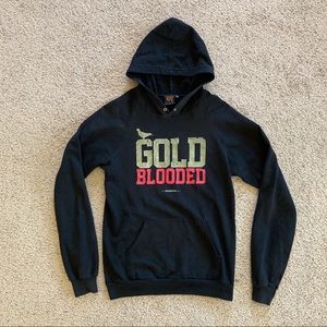 49ers Womens NFL Adapt “Gold Blooded” Black Sweatshirt Hoodie (M)